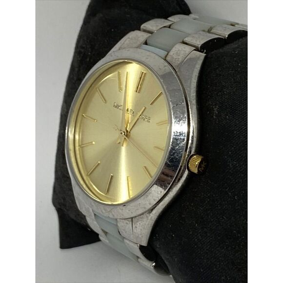 Michael Kors MK4295 Women's Stainless Steel Analog Gold Dial Quartz Watch WO680 - Picture 4 of 12